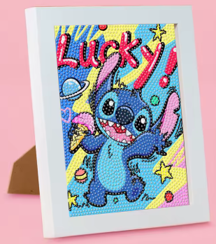 Pegatinas de Diamantes de Stitch y Kuromi DIY